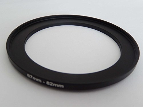 vhbw Anillo Adaptador Step Up de 67 mm a 82 mm para Objetivo de la cámara - Adaptador de Filtro, Metal, Negro