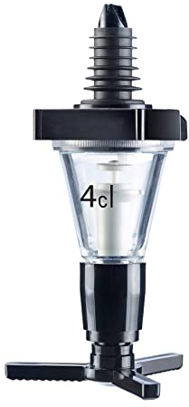 Westmark Doseur de Spiritueux, Unité de Mesure/Capacité: 4 cl, Plastique, Standard, Noir/Transparent, 92402260