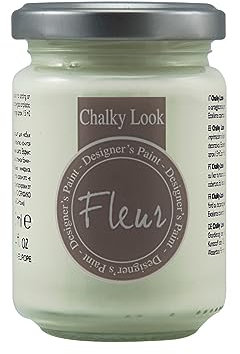 FLEUR DESIGNER'S PAINT | Pittura ad Acqua, Effetto Gesso Naturale, Extra Opaca, Fleur Chalky F03, Colore Chalk White, Made in Italy, Formato da 130 ml