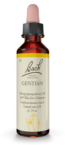 Original Bachblüten Tropfen Nr. 12 Gentian: Optimistisch werden, Vertrauen haben mit der Bach-Blüte Herbstenzian, 20ml