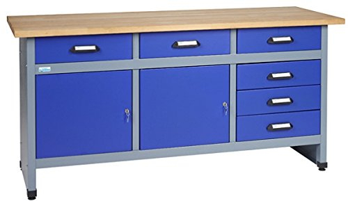 Küpper 12177 - Banco da lavoro, prodotto in Germania, 170 x 60 x 84 cm