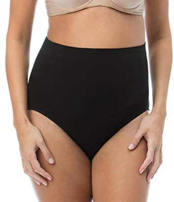 RelaxMaternity 5200 (Nero, L) Slip Post Parto Contenitivo Cotone Modellante Pancia