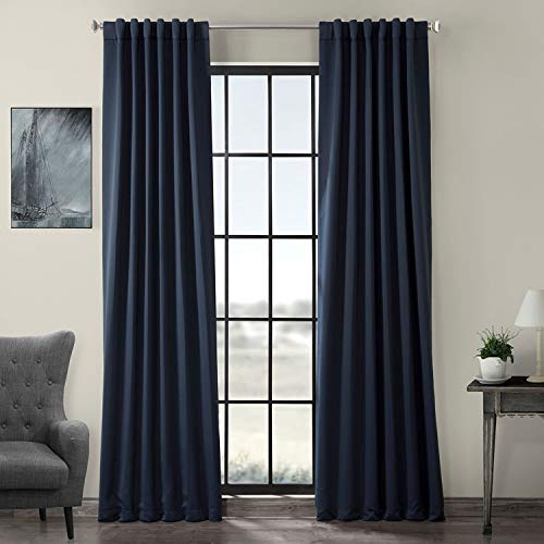 HPD halvt pris draperier gardin för mörkläggning 50 x 84 (1 panel), BOCH-193810-84, marinblå