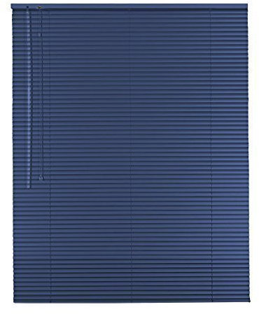 Hochwertige Aluminium Jalousie Jalousette Rollo 110 x 175 cm / 110x175 cm in Farbe blau - Bedienseite links // Maßanfertigung/Fensterjalousie/Fensterjalousette/Alulamellen/Alu-Lamellen