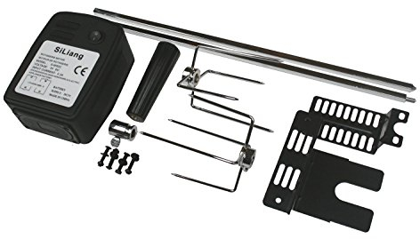 SunshineBBQs BBQ BARBECUE ROTISSERIE SPIT UNIVERSAL KIT GAS OR CHARCOAL BATTERY (36 Inch (91.5cm))
