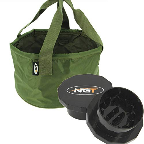 Groundbait Method Mix Mixing Bowl + Grinder Boilie Crusher NGT