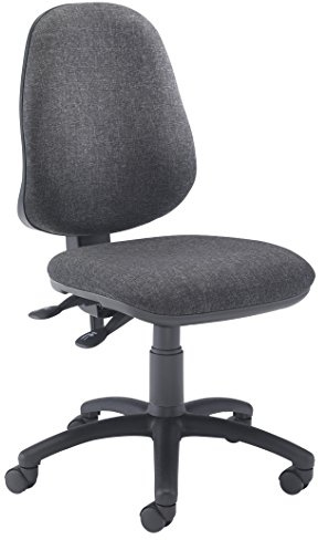 Office Hippo High Back Desk Chair, Ergonomic Office Chair For Home & Office With Height Adjustable Seat & Backrest, Lumbar Support For Extra Comfort, Computer Chair - Charcoal Grey