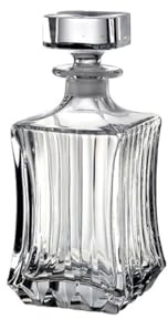 RCR 51526020106 Adagio 750ml wine und whisky vino und whisky karaffe, Whiskey Decanter Bar Set, Geschenke für Männer und Frauen, Glas Flasche Zubehör für Gin, Rum, Scotch, Likör, Bourbon, Wodka