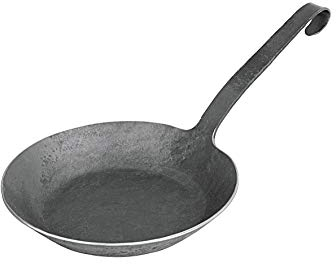 turk Bratpfanne 20 cm mit flachem Hakenstiel HANDGESCHMIEDET Serie 655 (H.Nr. 65520)