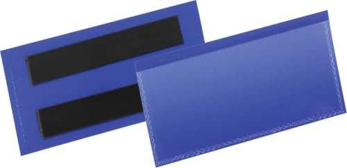 Durable 174107 Etiketthållare 100x38 mm magnetisk, mörkblå, 50 stycken