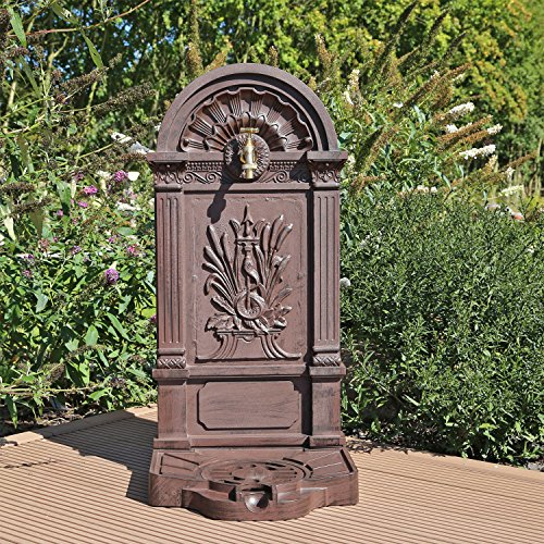 Standbrunnen WZS6 Wasserzapfstelle Wandbrunnen Design Antik für Garten Zapfstelle