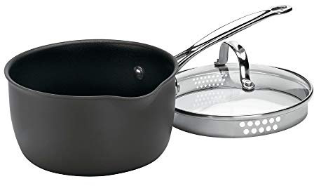 Cuisinart 6193-20P Chef's Classic Casserole avec couvercle, aluminium anodisé dur, noir