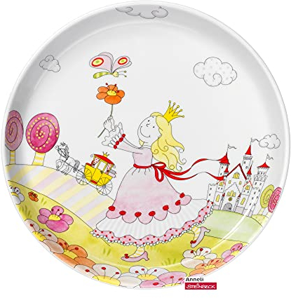 WMF Prinzessin Anneli Kindergeschirr Kinderteller 19 cm, Porzellan, spülmaschinengeeignet, farb- und lebensmittelecht
