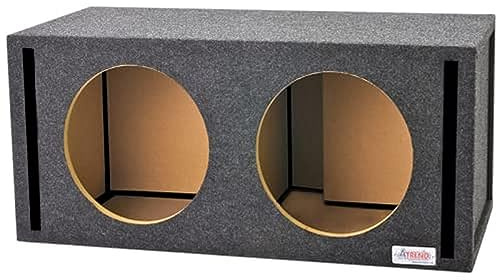 Atrend 12JL01DV 12” JL Audio Dual Vented Subwoofer/Speaker Enclosure Compatible with WO & W1 Series Subwoofers. Made in USA