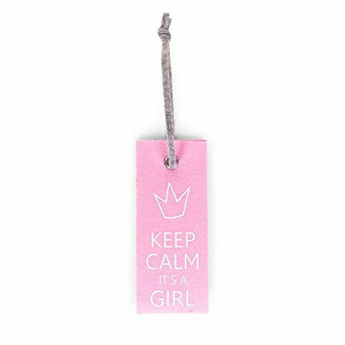 Childhome CCFDHKCG Filz Türhänger Keep Calm it's a girl soft pink