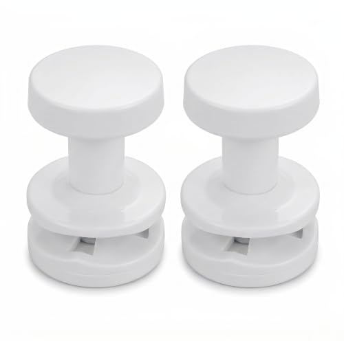 Companyblue Towel Rail Hook Clip | Bath Robe Peg Hanger | Fits 19-25mm Tubes | White Pair