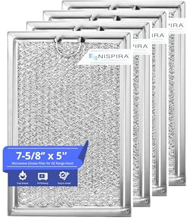 Nispira Replacement Range Hood Microwave Grease Filter Compatible with GE WB06X10309 LG 5230W1A012E - 4 Packs