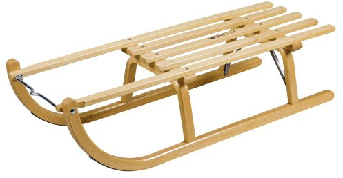 Ress Rodelschlitten Davoser Art 100 cm, Natur lackiert, Qualität Made in Germany