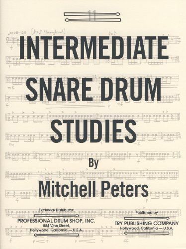 Mitchell Peters Intermediate Snare Drum - Studies by M. Peters