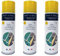 Tech'N'Fast PAINT'N TRACE : Peinture de traçage de lignes de parkings, terrains de sport et marquage de sécurité -Lot de bombes de peinture jaune de traçage 500ml (jaune)
