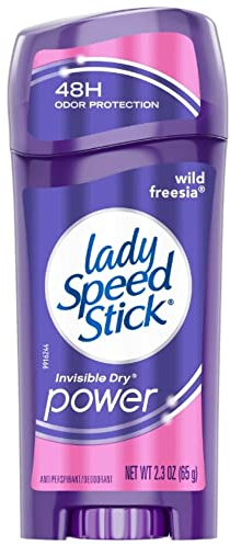 Lady Speed Stick Invisible Dry Power - Deodorante antitraspirante/deodorante Wild Freesia, 65,2 g (confezione da 6)