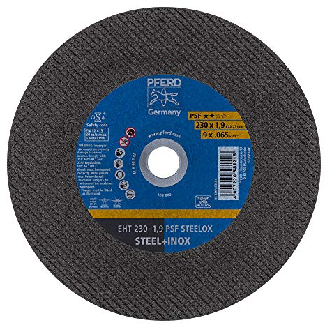 PFERD Trennscheibe PSF STEELOX | 230 x 1,9 x 22,23 mm, gerade | 61728131 – für Stahl und Edelstahl (INOX)