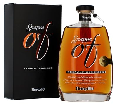 Bonollo Grappa OF AMARONE BARRIQUE Astucciata, 70 Centilitri