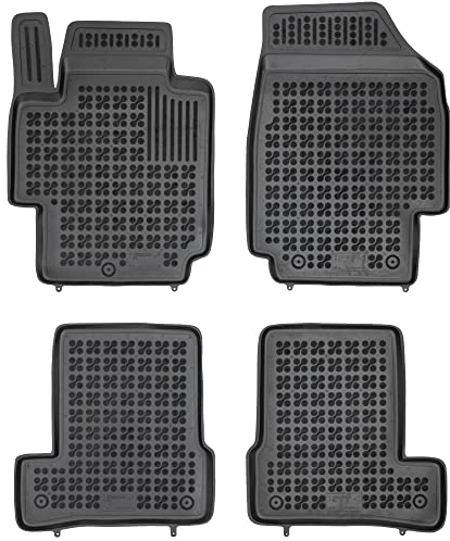 REZAW - PLAST Antirutschmatten Auto fußmatten passt für Nissan Micra III (K12) 2002-2007 Kompletter Schutz für Ihr Auto bei Allen Wetterbedingungen mit perfekt passenden Anti rutsch gummimatten