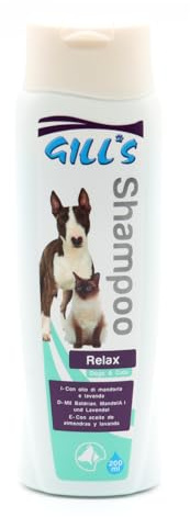 Croci Gill's - Shampoo Rilassante per Cani e Gatti, Profumo Mandorla&Lavanda, 200ml