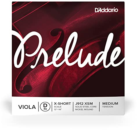 D'Addario Prelude D-Saite für Bratsche (mit extra kurzer Mensur), Saitenspannung: medium, 1 Stück