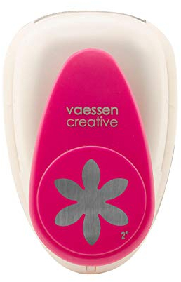 Vaessen Creative Perforadora de Papel, Margarita 2, Talla XL, Para Proyectos DIY, Scrapbooking, Creación de Tarjetas y Más