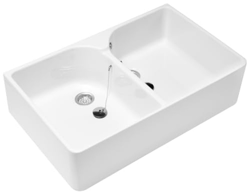 VILLEROY & BOCH 6331.00.R1 Spülstein, 80 x 50 x 22 cm, 1 Stück, alpinweiß,