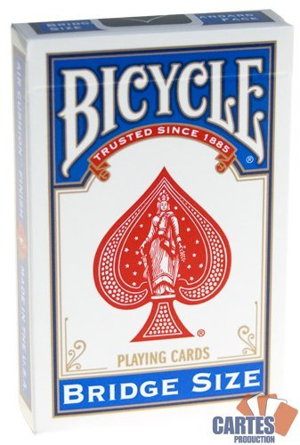 Jeu de 52 cartes : BICYCLE Rider Back bleu Format Bridge