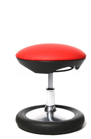 Topstar SC79S01 Kinder-Fitness-Hocker Sitness Kid 20, Bezug Rot | Made in Germany | Ergonomisch | Kinderstuhl, Kindersitz | höhenverstellbar | Geprüfte Sicherheit nach GS-Intertek