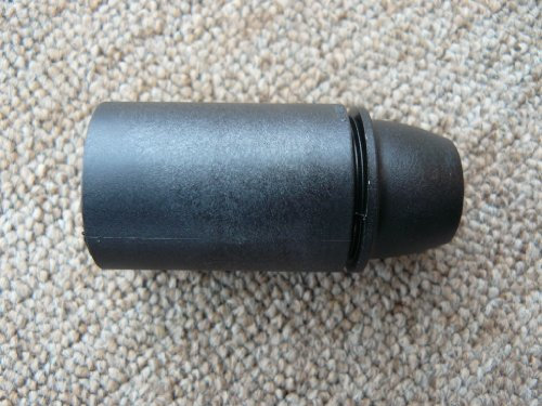 Fassung E14, schwarz matt mit Glattmantel, Metall M10 mit Feststellschraube
