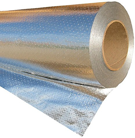 Radiant Barrier Insulation Roll 500 sq ft Xtreme Heavy Duty Reflective Attic Foil, 48-inch by 150-feet Perforated Breathable Double Reflective Aluminum House Wrap Thermal Roll