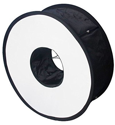 Pixapro 45cm Ezybox Speedbox Round Speedlite Softbox Diffuser Soft Light Ring-Shaped Soft Box Flashgun Lightbox Catchlight Macro Photography Studio Photo Lighting Universal Fit (Circular Ring)