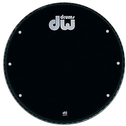 Drum Workshop Gloss Black Vented Bassdrum‑Fell, 24 (60,96 cm)