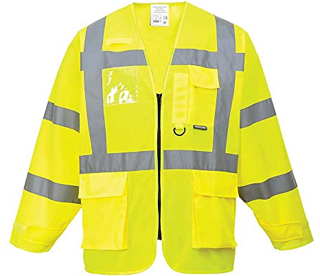 Portwest Hi-Vis Executive Jacket, Size: XXL, Colour: Yellow, S475YERXXL