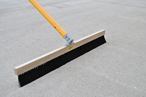 Gator Tool Concrete Broom Fine Synthetic Horse Hair 36 (w/Automatic Swivel Bracket)