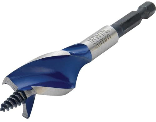 IRWIN 1921993 6X Blue Groove Stubby Wood Bit 20 mm x 4-Inch