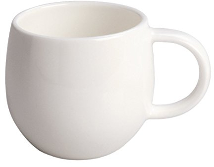 Alessi All-Time Set di 4 Tazzine da caffè di Design in Bone China, Bianco, 4 unità, Confezione da 1