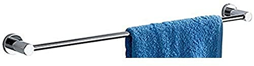 Wenko 19353100 Badetuchstange Uno Valente - extra lang Messing verchromt, 60.5 x 7 x 4 cm
