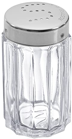Westmark Salzstreuer, Fassungsvermögen: 50 ml, Glas/Rostfreier Edelstahl, Traditionell, Silber/Transparent, 63012260