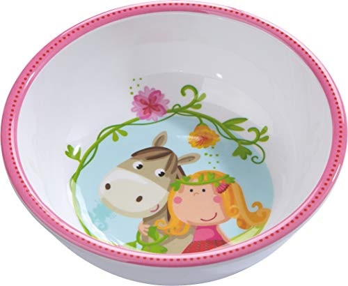 HABA 300384 - Ciotola Vicki & Pirli, in melamina con fondo antiscivolo, lavabile in lavastoviglie