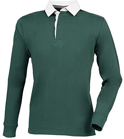 Front Row herr premium longsleeve/rugby-tröja/polotröja långärmad