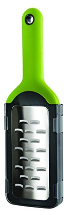 Simposh Shaver Grater | Handheld Grater for Shavings & Curls of Truffle Garlic Soft Cheese Chocolate Fruit Vegetable | Sharp Stainless Steel Blade | Soft Ergonomic Handle | Safety Cover Food Container