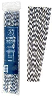 VAUEN 2 x Pfeifenreiniger mit Bürste 50 konische Reiniger extra lang +Zündhölzer