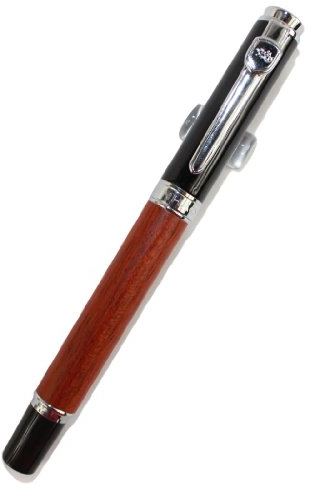 Gullor Edle 8802 rote Holz Tintenroller mit schwarzer Kappe