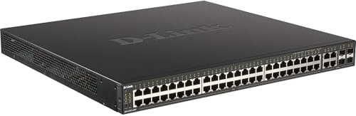 D-Link DGS-2000-52MP commutateur réseau Géré L2/L3 Gigabit Ethernet (10/100/1000) Connexion Ethernet, supportant l'alimentation Via ce Port (PoE) 1U Noir
